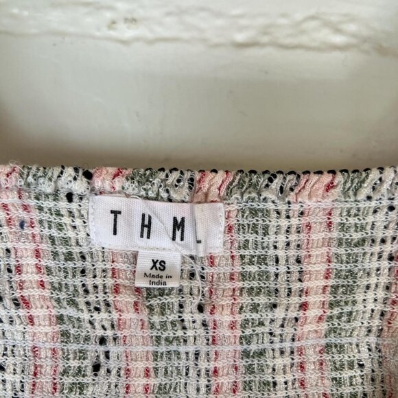 THML XS-Small Women's Top Blouse Black Embroidery Soft Flowing Material - Picture 4 of 4